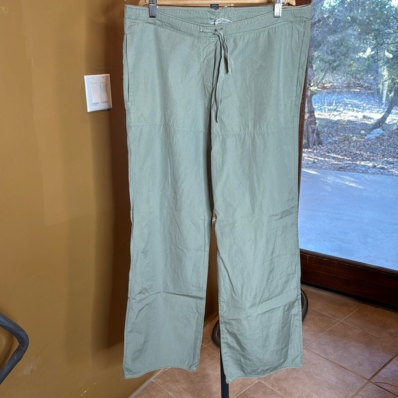 NWOT James Perse Olive Green Cotton Poplin Wide Leg Pants Size 3 Large - Picture 1 of 9